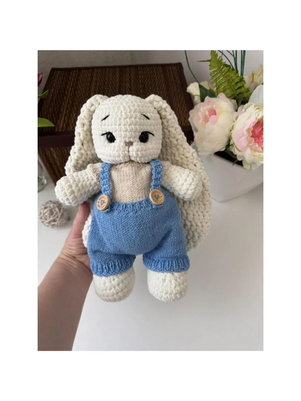 Handmade Crochet Bunny ,Plushie Amigurumi ,Stuffed Animal, Baby Gift